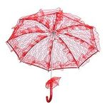 Amosfun Red Western Style Umbrella 