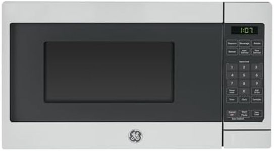 GE GCST07N1WSS Microwave Oven, 700-watt 6 Auto Cooking Settings, Kitchen Essentials for The Countertop, Dorm Room or Apartment, Child-Lock Technology 0.7 Cu. Ft, Stainless Steel