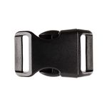 Paracord Planet 50 Pack 5/8-Inch Black Plastic Side Release Buckles for Paracord Bracelets