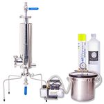 Apollo 180 Stainless Steel Extraction Open Blast Tube - Heavy Duty Pressurised Closed Column Extractor for Essential Oils