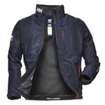 Helly Hansen Mens Crew Midlayer Jacket, M, Navy