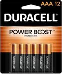 Duracell Coppertop AAA Batteries with Power Boost Ingredients, 12 Count Pack Triple A Battery with Long-Lasting Power, Alkaline AAA Battery for Household and Office Devices