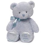 GUND 6048624 Baby My First Teddy Bear Stuffed Animal Plush, Blue, 15"