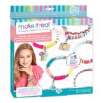 Make It Real Summer Vibes Heishi Bead Bracelets|DIY Charm Bracelet Making Kit Case|Friendship Bracelet Kit with Beads,Charms & Thread|Arts & Crafts Bead Kit for Girls|Makes 5 Bracelets|Made in India