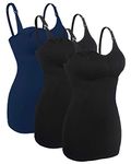 iLoveSIA Women’s Seamless Nursing Bra Breastfeeding Bras Maternity Tank Top 3Pack Black+Blue Size XL Fit 38BCD 40ABC