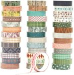 YUBBAEX 40 Rolls Basic Washi Tape S