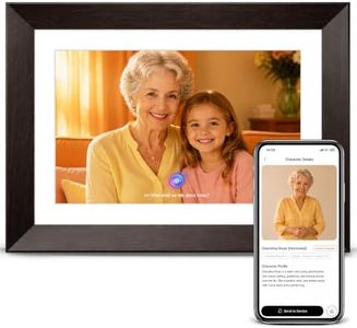 VINABOT 10.1" AI Digital Picture Frame, Personalized Storytelling Avatar with Voice Clone, 1920 x 1200 IPS Touchscreen, 32GB Offline Storage, WiFi App Photo Sharing