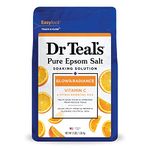 Dr Teal’s Salt Soak with Pure Epsom Salt, Glow & Radiance with Vitamin C & Citrus Essential Oils, 3 lbs (Packaging May Vary)