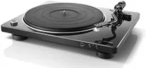 Denon DP-450USB Semi-Automatic Analog Turntable, USB Output for Recording, Speed Auto Sensor, Specially Designed Curved Tonearm, 33 1/3, 45, 78 RPM (Vintage) Speeds, Superior Audio, Black
