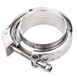 TEXALAN(R) 3-Inch Stainless Steel 304 Quick Release V-Band Turbo downpipe Exhaust Clamp