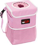 EPAUTO Waterproof Car Trash Can with Lid and Storage Pockets, Pink