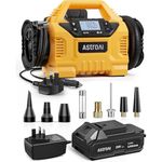 AstroAI Multifunctional Tyre Inflator Air Compressor,Portable Car Tyre Pump 160PSI with HD Screen, 3 Power Sources & Dual Powerful Motors, Heavy Duty Air Pump Inflation/Deflation