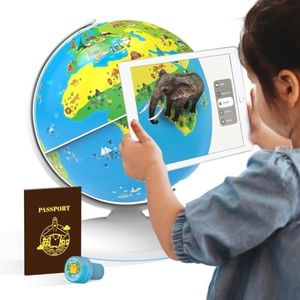 PlayShifu Educational Globe for Kids - Orboot Earth (Globe + App) Interactive AR World Globe | 400 Wonders, 1000+ Facts | STEM Toy Gifts for Kids 4-10 Years | No Borders, No Names on Orboot Globe