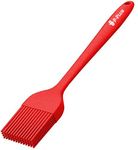 P-Plus International Silicone Basting Brush Set,Stainless Steel Basting Brush with Silicone Bristles for BBQ/Grilling/Pastry Kitchen Oil Brush for Dosa Tawa Pastry Brush (Pack 1(8 inch) Silicone Red)