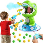 EagleStone Remote Control Dinosaur Shooting Toys for Kids,Electronic Movable Dino Shooting Game with Spay & Auto Scoring, Light & Sounds,Party Favors,Toys for 6,7 8 Year Old Boys& Girls