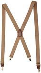 Dockers Men's Solid Suspenders, Khaki, One Size