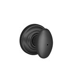 Schlage Siena Privacy Knob, Andover Rose, Matte Black