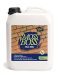 Moss Boss, Moss Killer - Kills Moss within 5 Days - Prevents Regrowth for up to 5 years - For use on Clay, Concrete, Slate, Flat Roof Tiles, driveways and pathways - 4 Litres