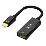 ICZI 4K Mini DisplayPort to HDMI Adapter, Mini DP to HDMI (Thunderbolt 2 to HDMI) Gold-Plated Cord for Macbook, Chromebook Pixel, Surface Pro, HDTVs, Monitors, Projectors and More