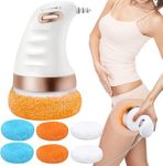 BEAMBOX Electric Cellulite Massager-Body Contouring Massager Body Sculpting Machine, Cellulite Massager Electric with 6 Washable Pads, Body Massager for Belly/Leg/Arms (White) (White)