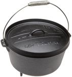 Old Mountain 78215 Cast Iron Dutch Oven with Feet, 8 Quart