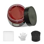 Leather Recoloring Cream, Leather Color Care Repair Balm Restorer Filler with Disposable Gloves Brush Sponge for Faded Scratched Leather Sofas Handbag Car Seats Boots Jacket Shoes (Wine Red)