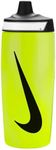 Nike Unisex - Adult Refuel Bottle Grip 18 oz Water Bottle, Volt/Black/Black, 532 ml