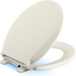 KOHLER 75796-0 Cachet Nightlight Quiet-Close with Grip-Tight Toilet Seat