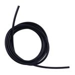 LUXERAD,High Performance Silicone Vacuum Hose,ID= 0.12" (3mm), OD= 0.28" (7mm) Length=10 Feet（3 Meters）,Silicone Vacuum Hose Line Tube Pipe Universal 3mm x 7mm Black