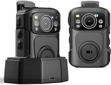 BOBLOV B4K5 128GB 4K Body Camera,IP68 Waterproof, GPS Police Body Cams,3400mAh for 11Hrs Video Record, Provide Charging Dock, Night Vision Video Camcorder for Personal, Guard Civilians