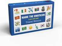 Name The Emoticon Game | Guess The Phrase Funny Emoji Flash Card Board Game - Fun Memory Game | Suitable for Family, Kids, Teenagers & Adults - Travel Edition…