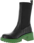 Steve Madden Women's Hesitant Fashion Boot, Black/Green, 7