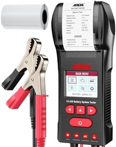 ANCEL BST600 12V/24V 100-2000 CCA Automotive Battery Temperature Load Tester, Car Cranking and Charging System Analyzer Scan Tool with Printer for Trucks, Cars, Motorcycles and More (Paper Included)