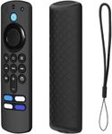 USTIYA Case for Amazon Fire TV Stick 4K Max 2021 Voice Remote Control Alexa Case Silicone Remote Protection Cover Protector (Black)