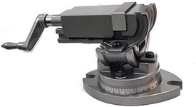 Milling Machine Vise 2"(50 mm)-3 Way (Swivel,Tilting,Angle Vice) Machine Tool Milling Vice Vise Grey