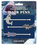 Shark 3 Hair Pins Set - Great White, Hammerhead and Whale Shark