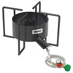 Bayou Classic SP40 22-Inch Double Jet Cooker with Hose Guard