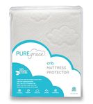 PUREgrace Crib Mattress Pad - Superior To Organic Cotton - All Natural TENCEL (Eucalyptus Based Pure Fibers) - Soft and Breathable Waterproof Protector - Premium Quality and Hypoallergenic - Safe Fitted Comfortable Mattress Cover - 10 Year Warranty