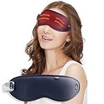 Eye Massager with Heat and Cooling for Migraines + Dry Eyes + Dark Circles，Heated Eye Massager with Relax Compress，Cordless Rechargeable Smart Eye Mask for Sleeping，Great Gifts for Women and Men