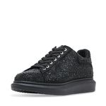 Steve Madden Men's Icebox Sneaker, Black Rhinestone, 10.5 UK