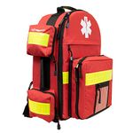 Primacare KP-4183 Trauma Emergency Medical Supplies Tactical Trauma Back Pack Bag for Holding O2 Tank, 17x6x19 Inches