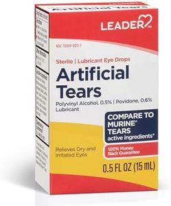 Artificial Tears Ophthalmic 0.5% Solution 15ml for Dry Eyes by Leader