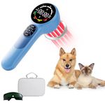 24 Diodes Pet Cold Laser Therapy Device for Dogs, Infrared Light Therapy for Cat Joint, 650nm*16+808nm*8, Muscle Relax and Pain Relief, Horse Near Red Machine at Home Accelerate Healing Equine Hip