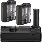 Battery Grip Kit for Nikon Z5, Z6, Z6 II, Z7, Z7 II Cameras- Includes Qty 2 EN-EL15C Batteries + MB-N10 Battery Grip Replacement