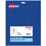 Avery Waterproof Oil-Resistant Film Labels - Bath & Beauty, Jars, 2" x 2" Square, for Laser or Pigment Print, 120 Labels (64503)