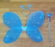 Fairy Wings for Girls Adults Angel Wings Butterfly Wings for Kids(Sky Blue)