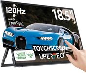 UPERFECT 18.5'' Portable Touchscreen 120hz Monitor w/VESA & 180° Adjustable Stand, Ultra-Slim & Lightweight FHD FreeSync IPS HDR Gaming Display, USB C Travel Second Monitor for Laptop Switch Phone