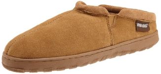 MUK LUKS Matt-Men's Printed Berber Suede Clog Slipper, Tan, 9 UK