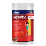 Gritzo SuperMilk Height+ (13+ Boys), 13g Protein (Double Chocolate, 400g) | Zero Refined Sugar, 21 Vitamins & Minerals