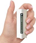 Portable CO2 Tracker for Travel for Peak of Productiviy & Brain Fuel Monitor Indoor & Outdoor - Your Wellbeign Trainer Inside Rechargeable 6-Month Battery (Off White) iOS ONLY